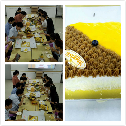 启航电子10月份员工生日会